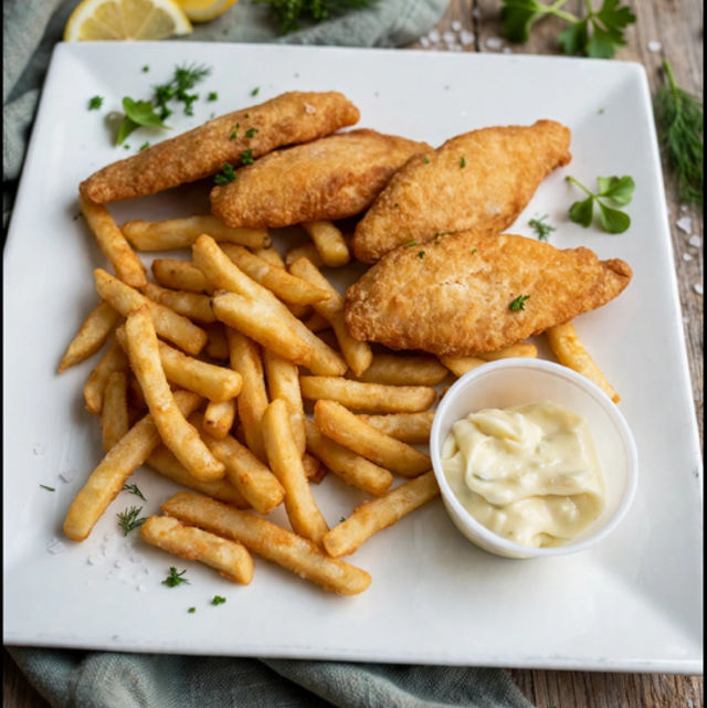 Fish and chips.