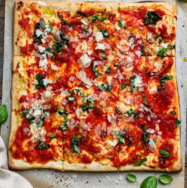 Grandma Pizza (Traditional Brooklyn Pizza).
