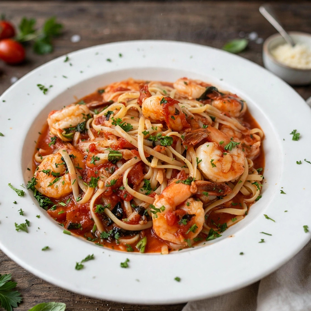 Shrimp Marinara.