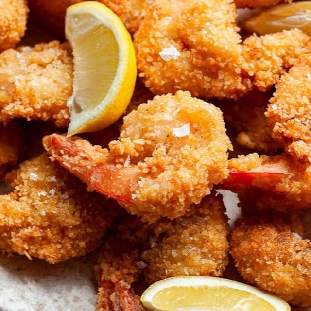 Breaded Shrimp.