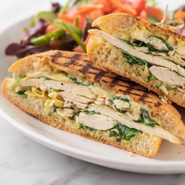 Chicken Artichoke Panini.