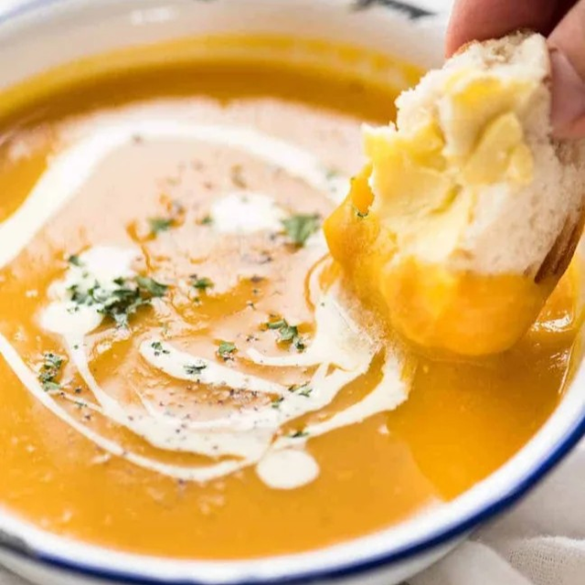 Pumpkin Soup Italian Style.