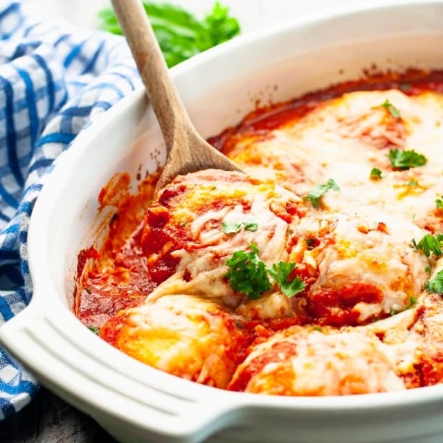 Baked Cheese Ravioli.