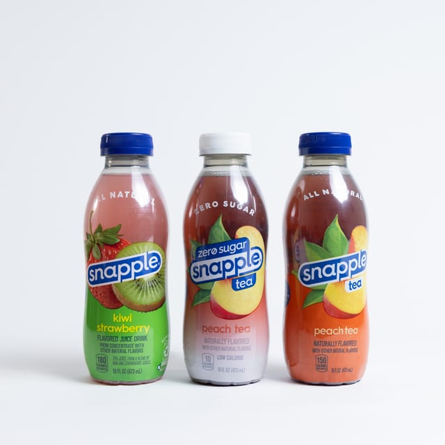 Snapple Peach Tea.