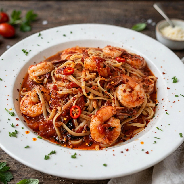 Shrimp Fra Diavolo.
