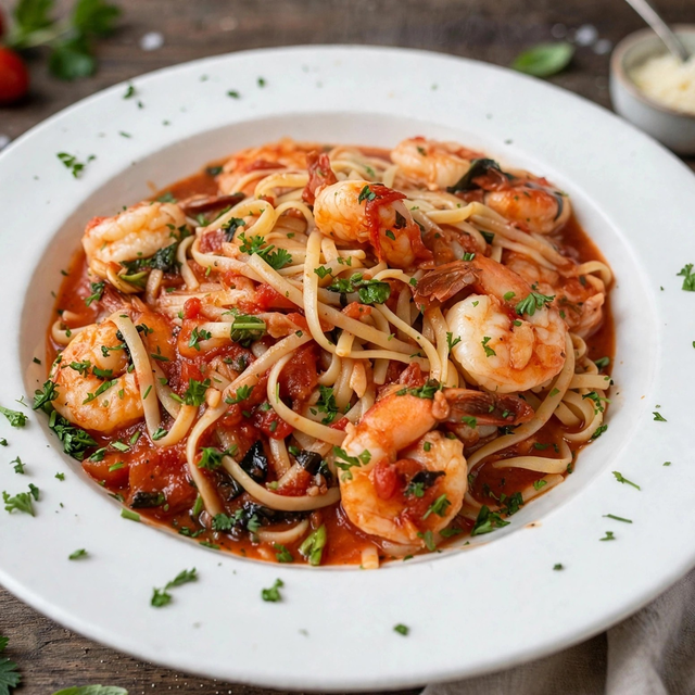 Shrimp Marinara.