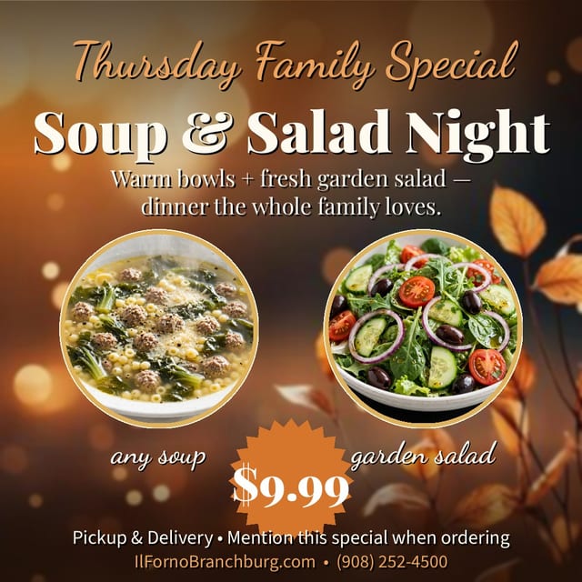Thursday Soup & Salad Special.